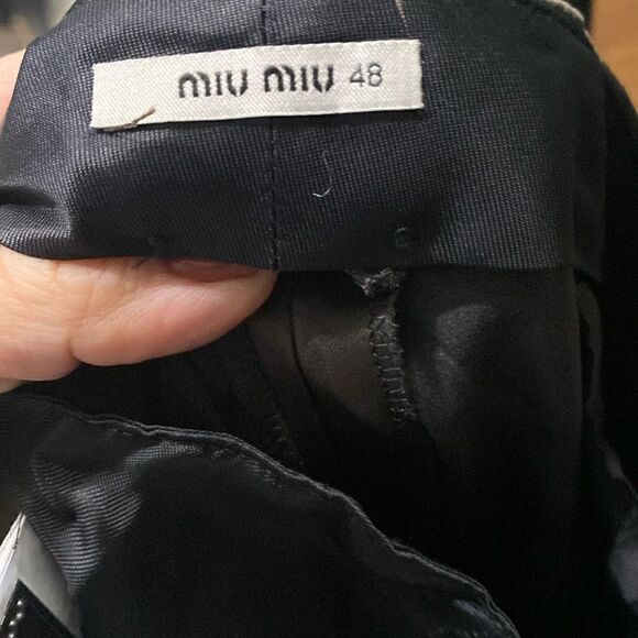 Miu Miu Chocolate Brown Satin Trouser Dress Pants - Picture 2 of 14